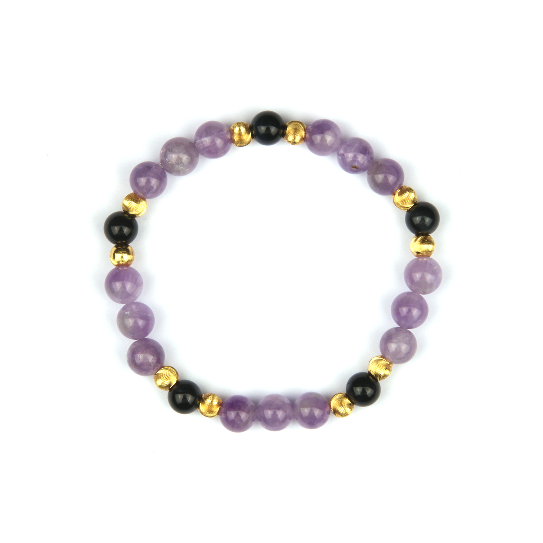 Blue Tiger Eye & Amethyst Midnight Focus Bracelet
