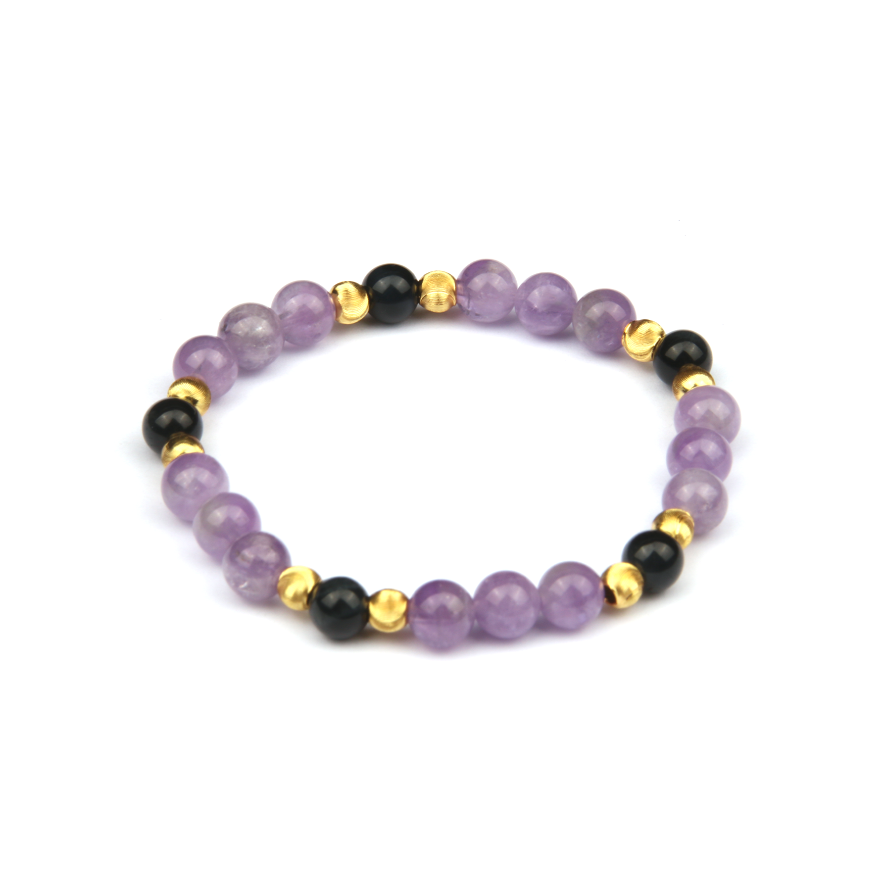 Blue Tiger Eye & Amethyst Midnight Focus Bracelet