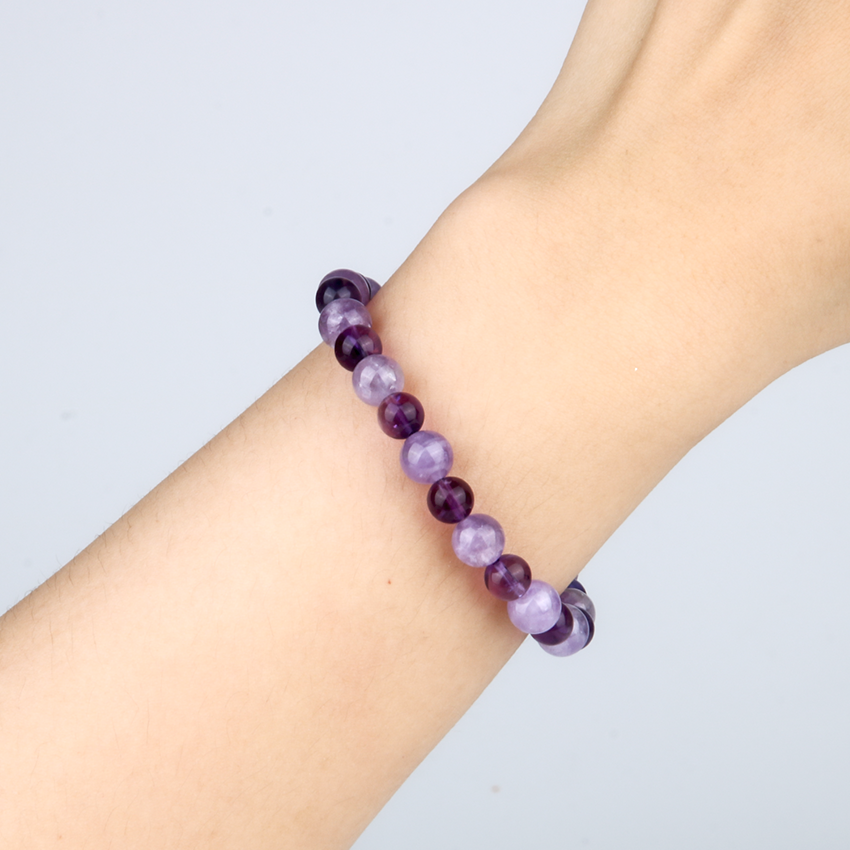 Dreamy Amethyst with Uruguay Amethyst Bracelet