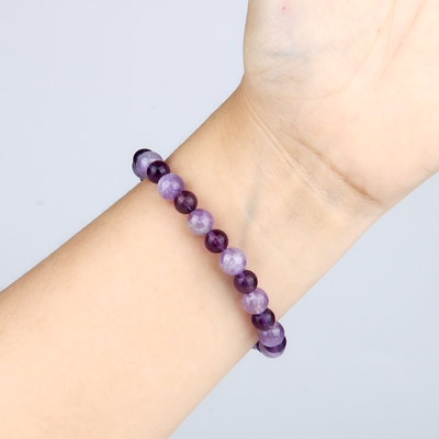 Uruguay amethyst crystal bracelet for relieve anxiety crystal jewelry