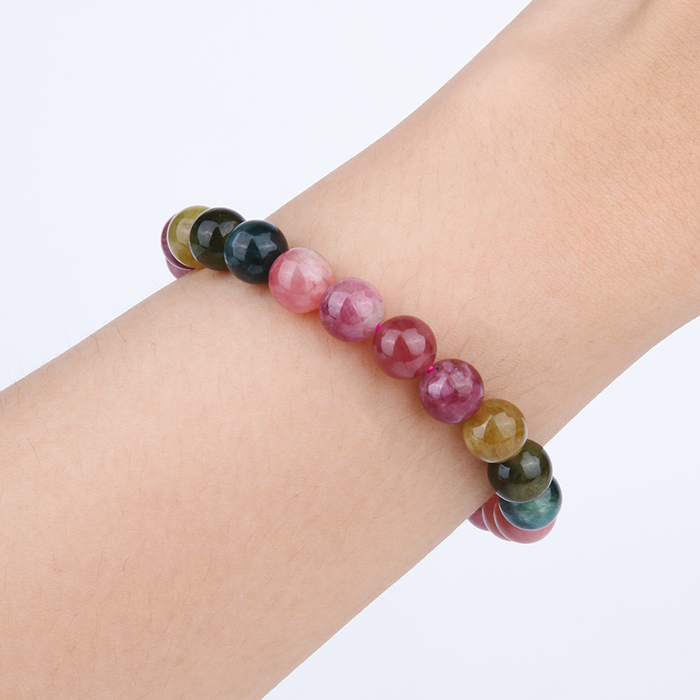 classic multi color tourmaline bracelet protection crsytal bracelet 