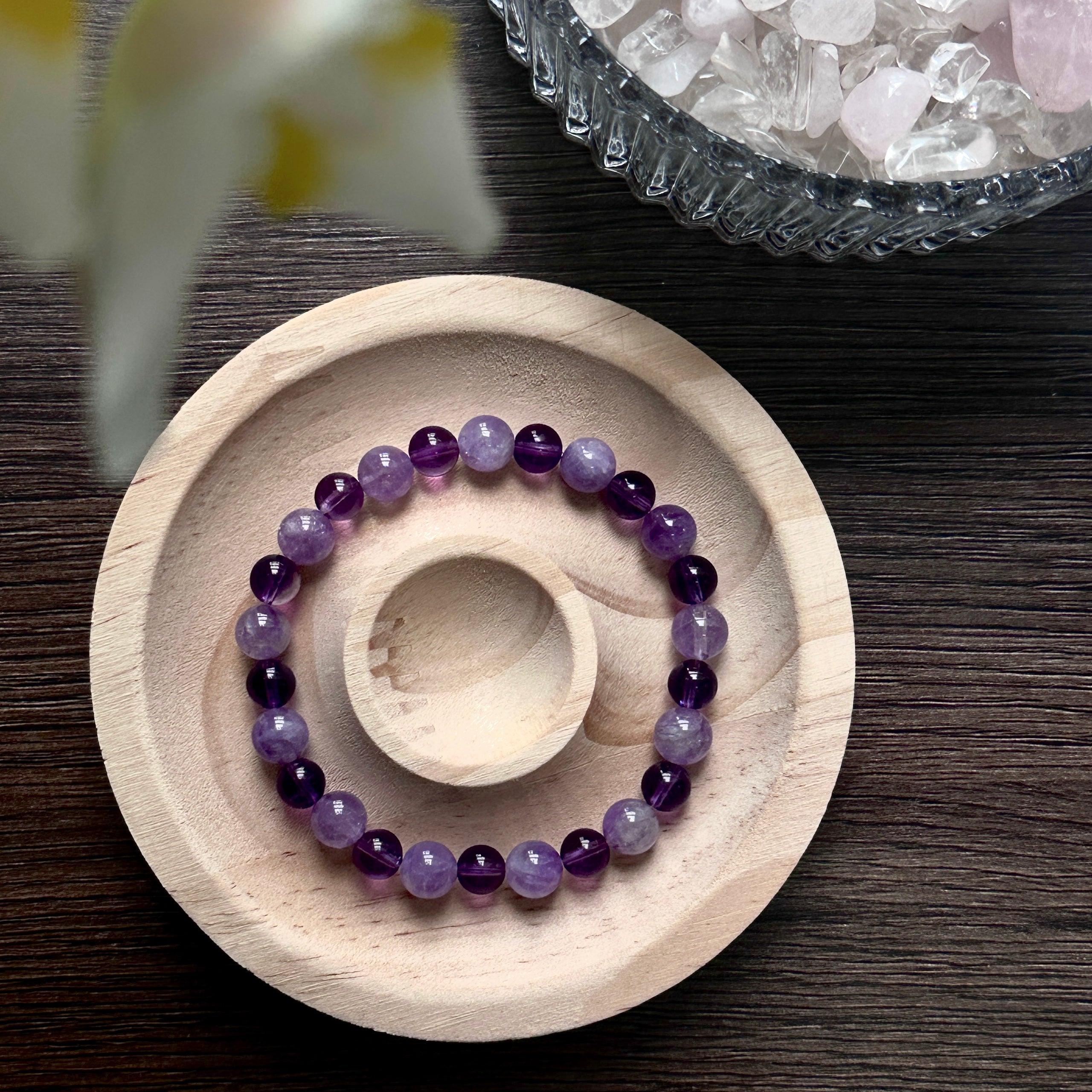 Dreamy Amethyst with Uruguay Amethyst Bracelet