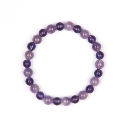 Dreamy Amethyst with Uruguay Amethyst Bracelet