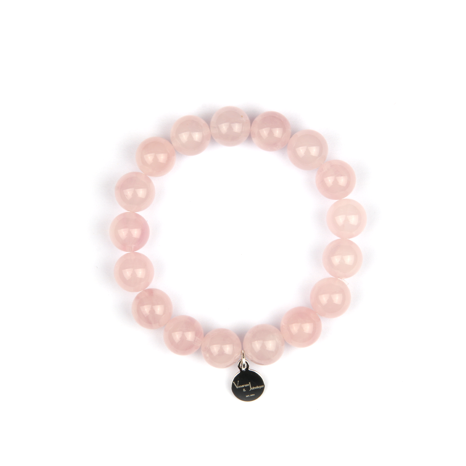 classic rose quartz crystal bracelet for love attraction and self love