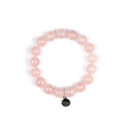 classic rose quartz crystal bracelet for love attraction and self love