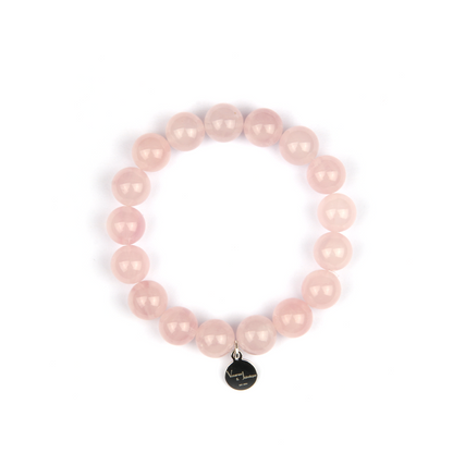 classic rose quartz crystal bracelet for love attraction and self love