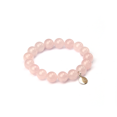 classic rose quartz crystal bracelet for love attraction and self love