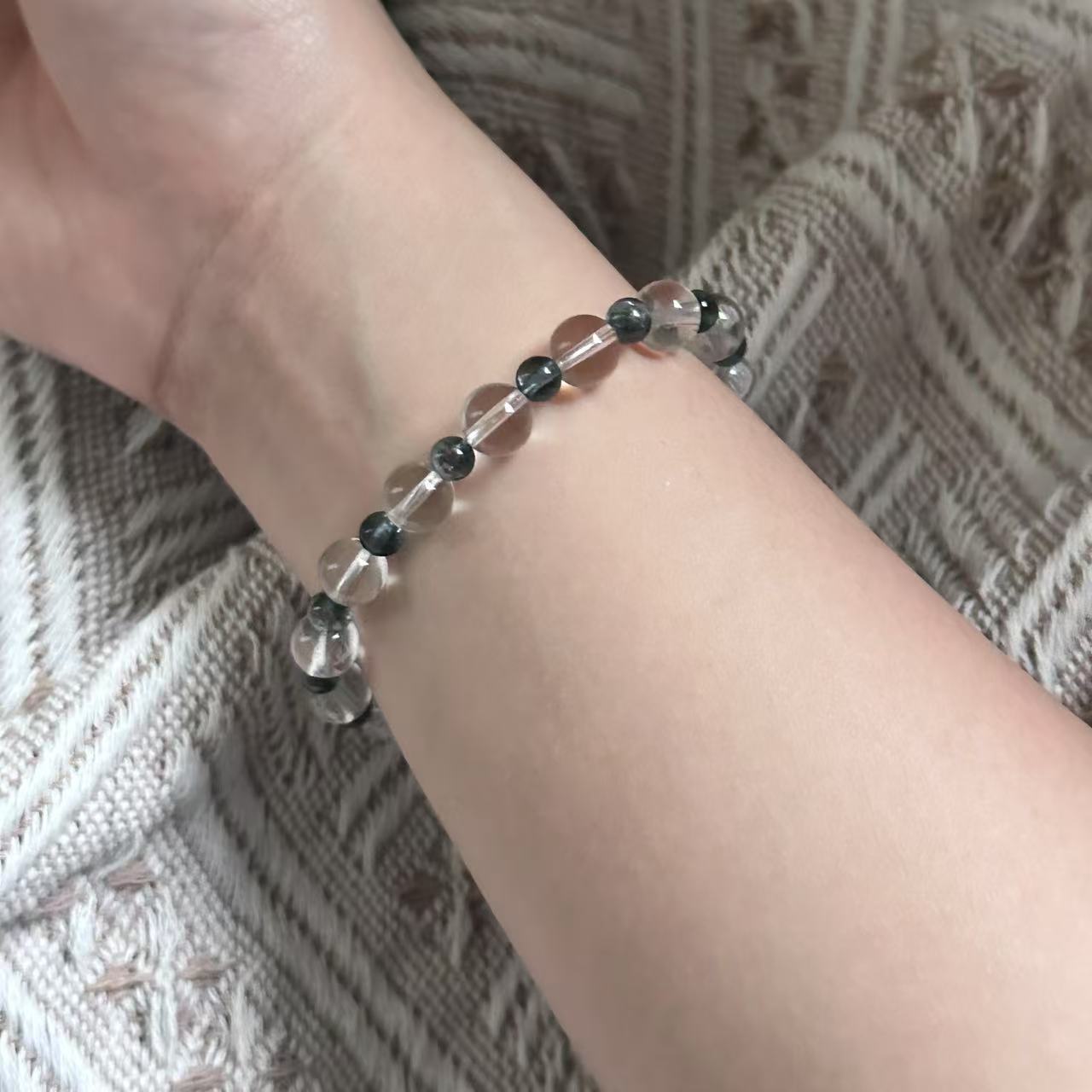 Clear Quartz & Aquamarine Calm Clarity Bracelet