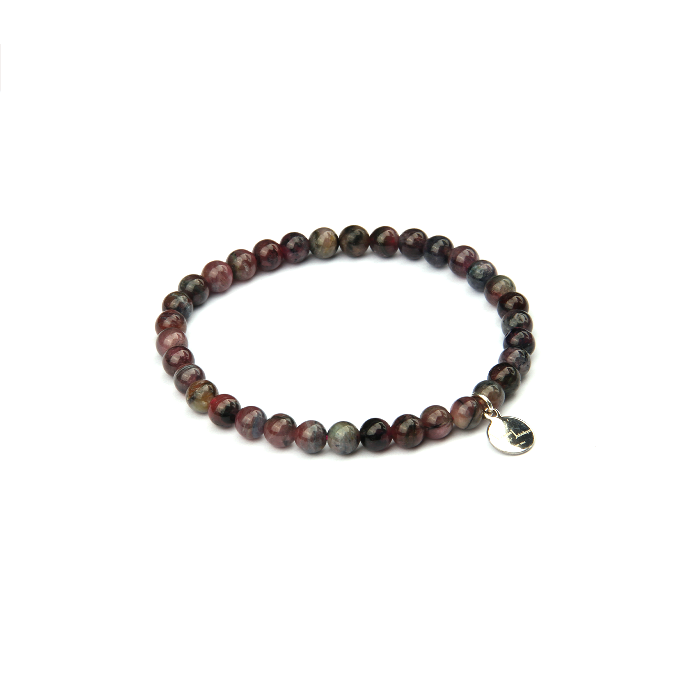dark purple tourmaline crystal bracele small size crystal bracelet