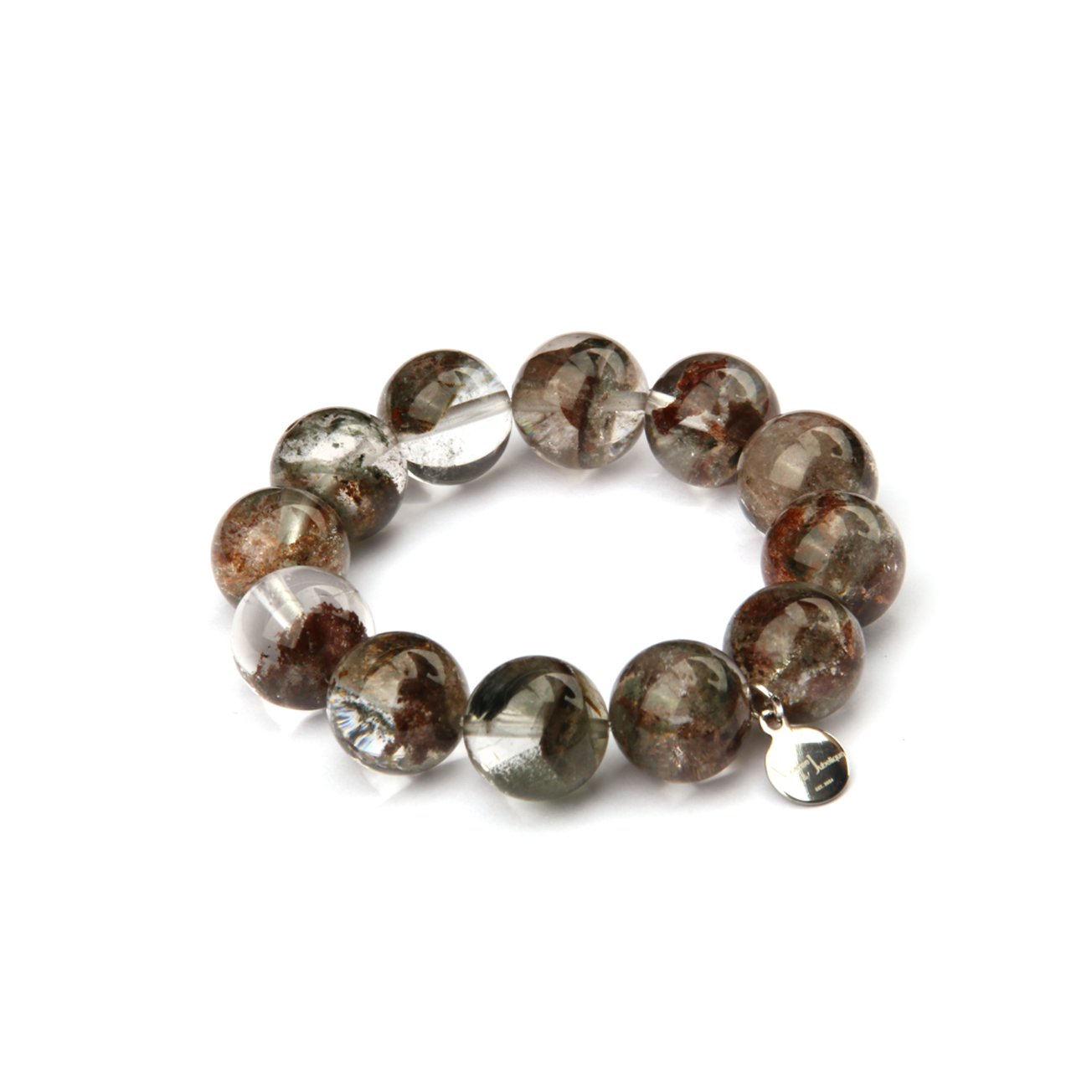 green phantom quartz crsytal bracelet for bold statement and abundance attraction bracelet