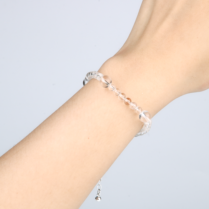 clear quartz bracelet foramplify energy crystal jewelry