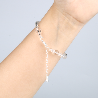 clear quartz crystal bracelet for amplify energy crystal jewelry