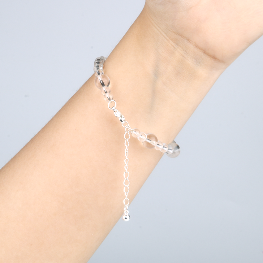 clear quartz crystal bracelet for amplify energy crystal jewelry