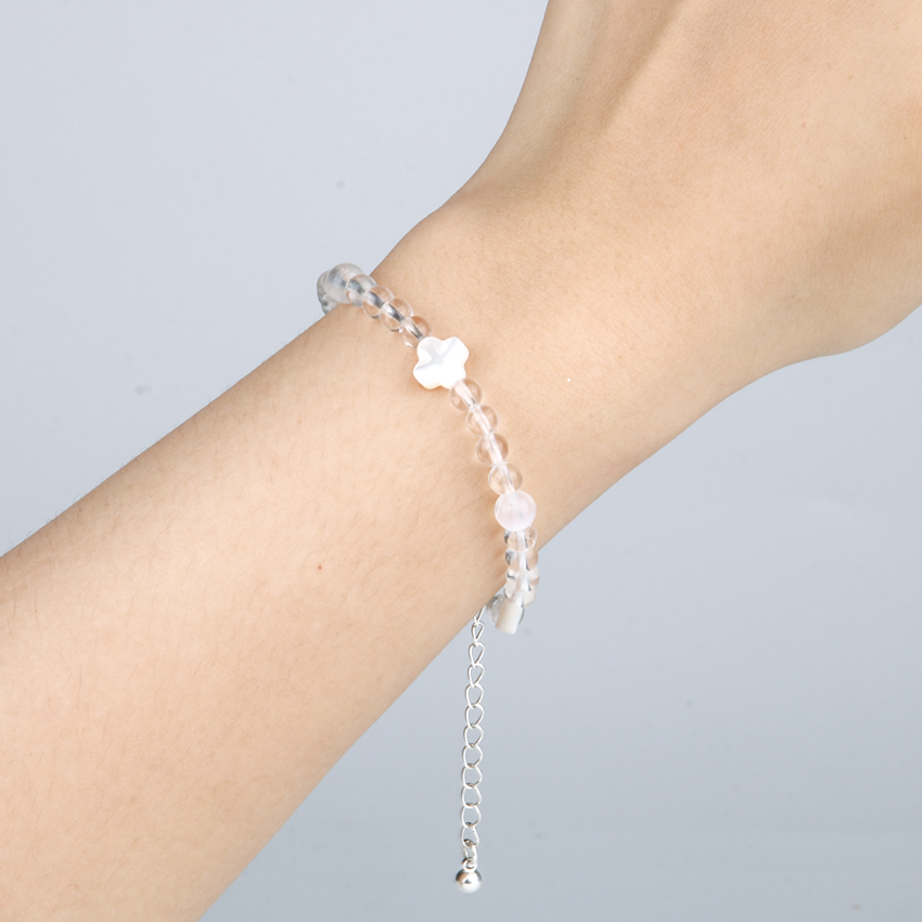 Clear Quartz & Blue Moonstone Tranquility Bracelet