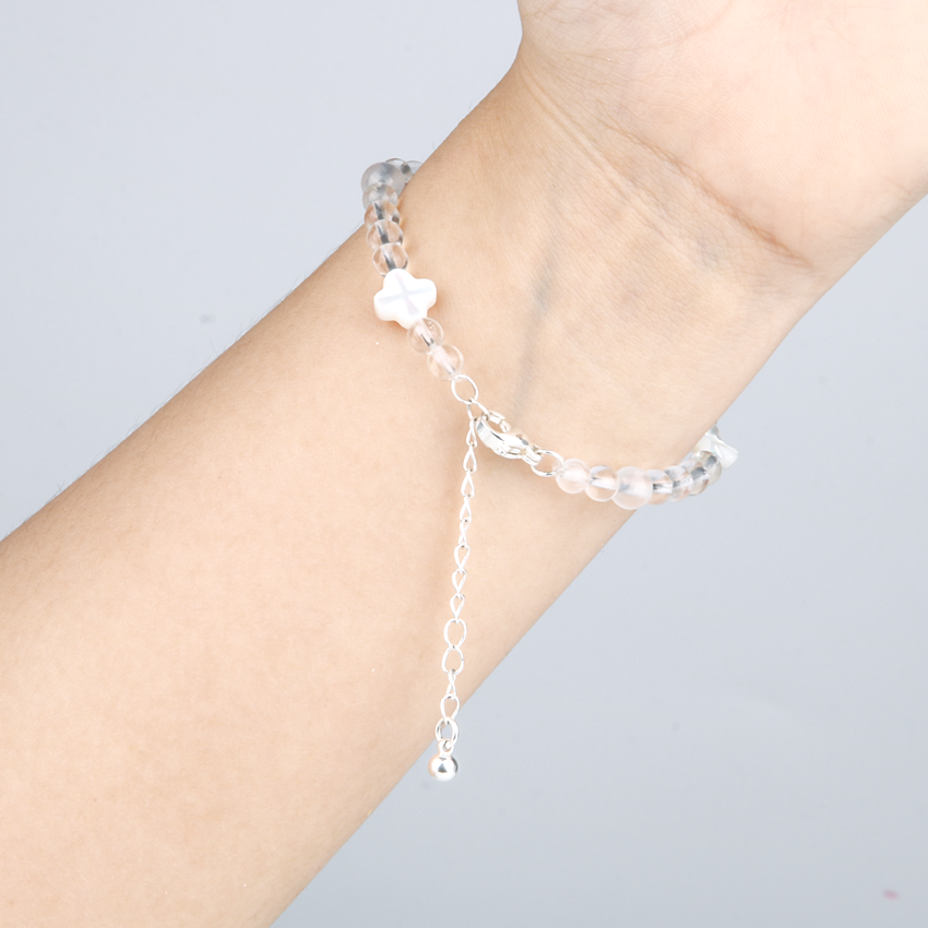 Clear Quartz & Blue Moonstone Tranquility Bracelet