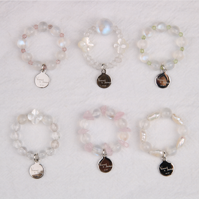 six crystal beaded ring for every day outfit