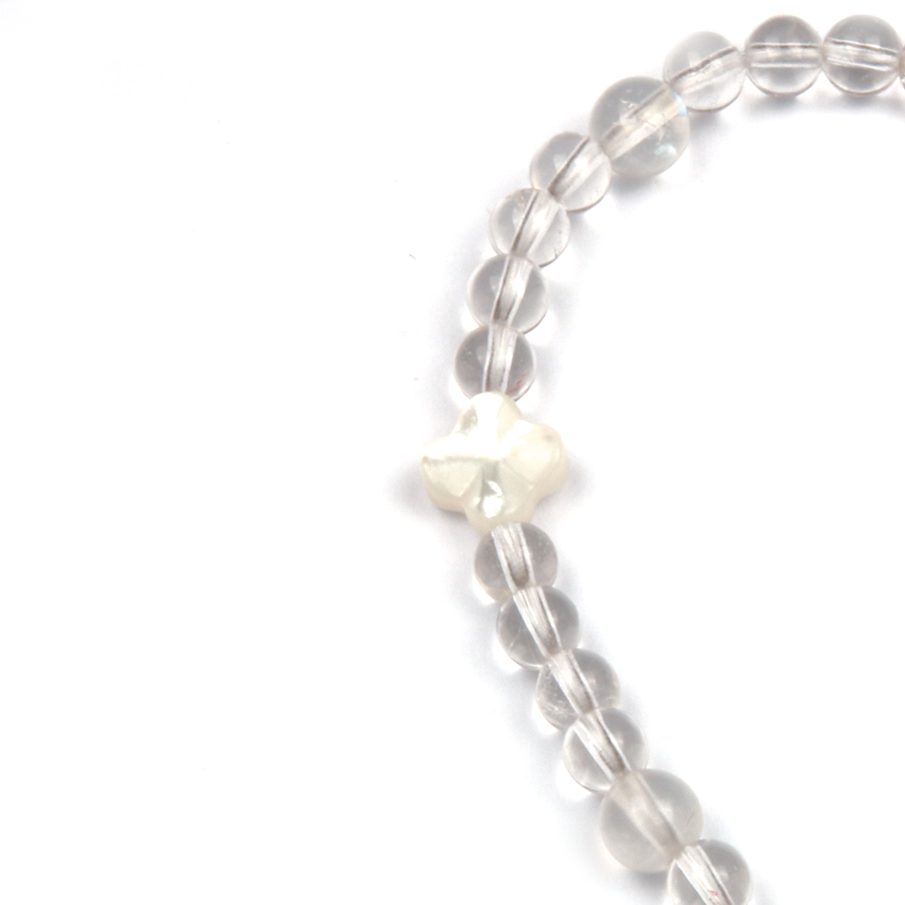 Clear Quartz & Blue Moonstone Tranquility Bracelet