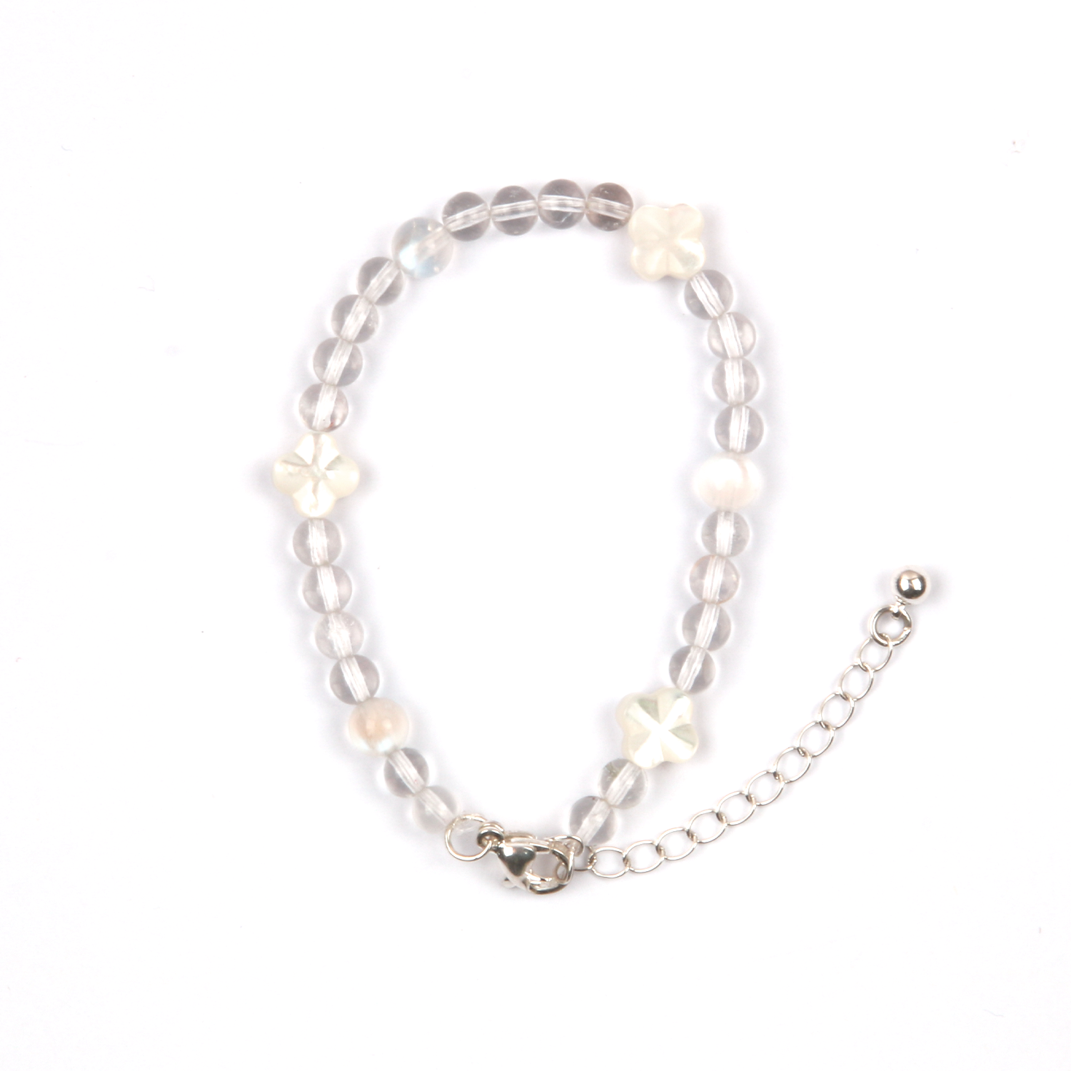 Clear Quartz & Blue Moonstone Tranquility Bracelet