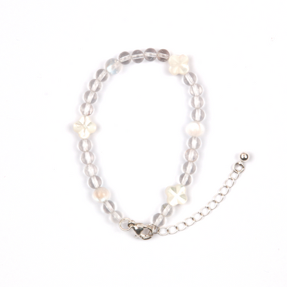 Clear Quartz & Blue Moonstone Tranquility Bracelet