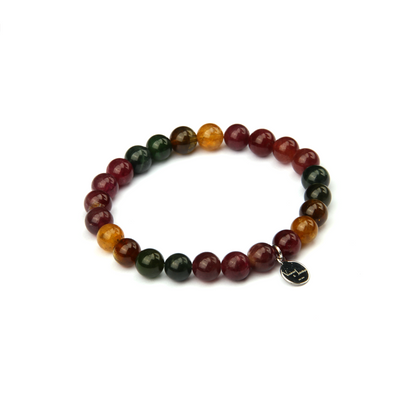 dark tone multi color tourmaline bracelet crystal jewelry for protection