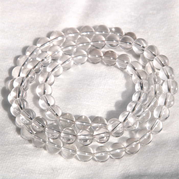 Clear Quartz Bracelet in Three Circle