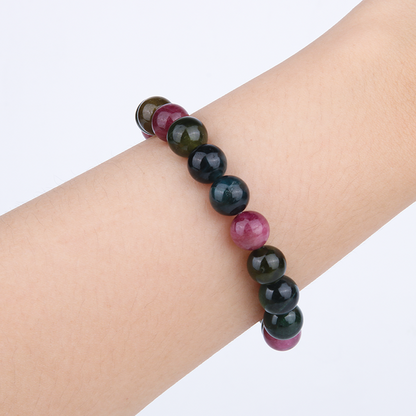 multi color tourmaline bracelet for energy protection