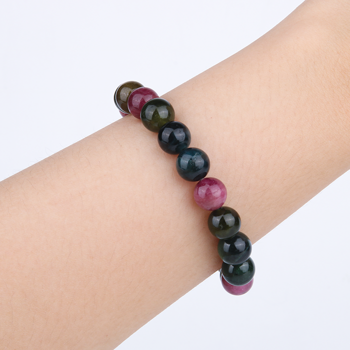 multi color tourmaline bracelet for energy protection