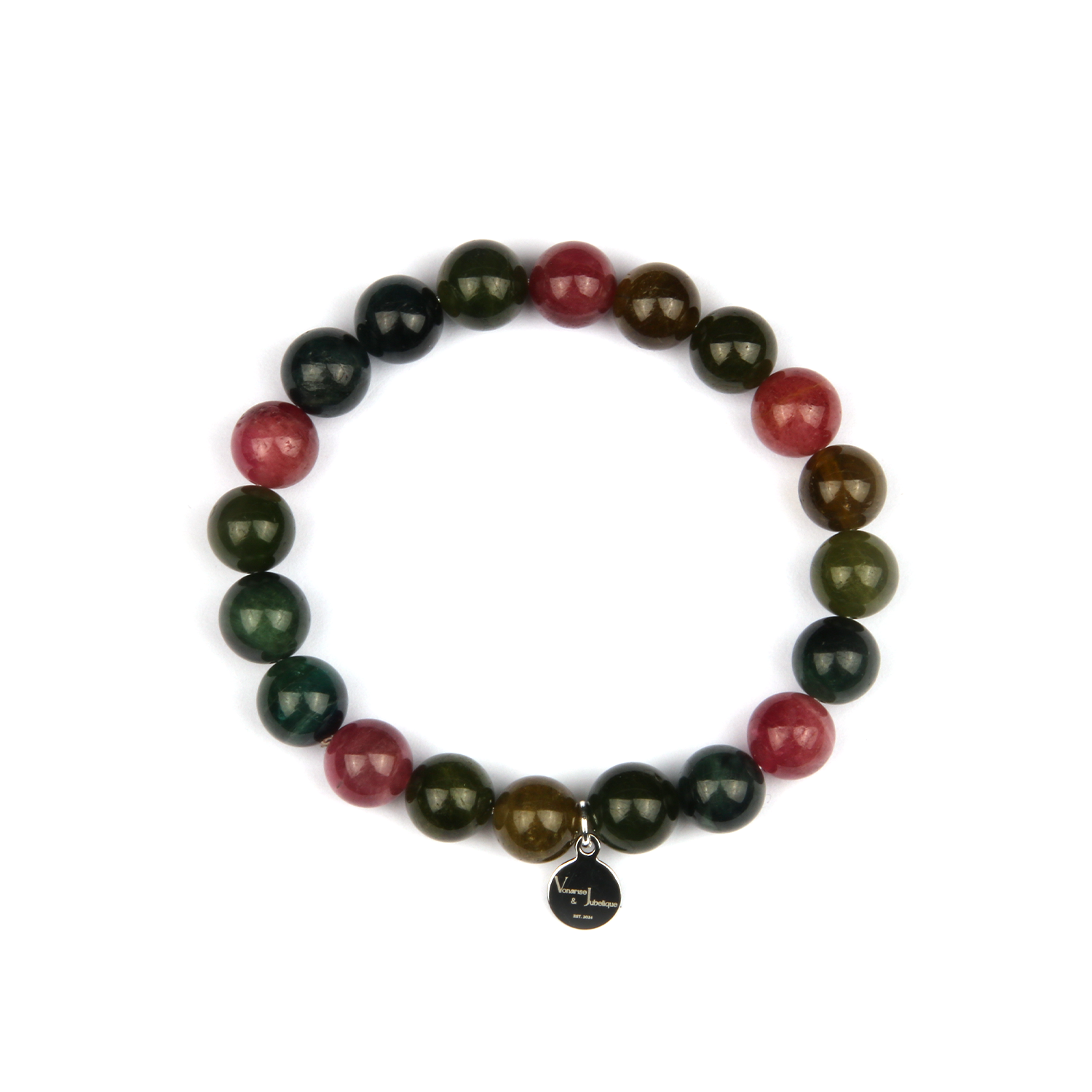 multi color tourmaline bracelet for energy protection