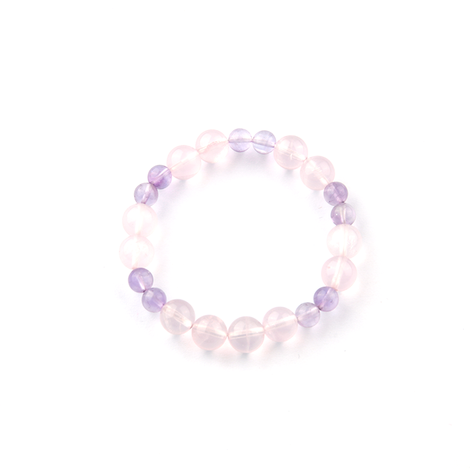 Star Rose Quartz & Amethyst Bracelet