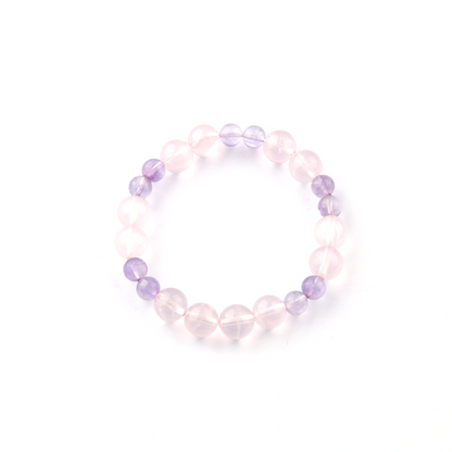 Star Rose Quartz & Amethyst Bracelet
