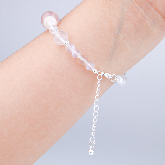 Starlight Rose Quartz & Blue Moonstone Glow Bracelet